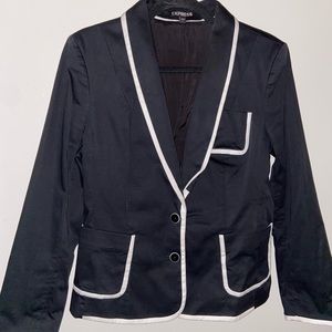 Black Button down suit for woman